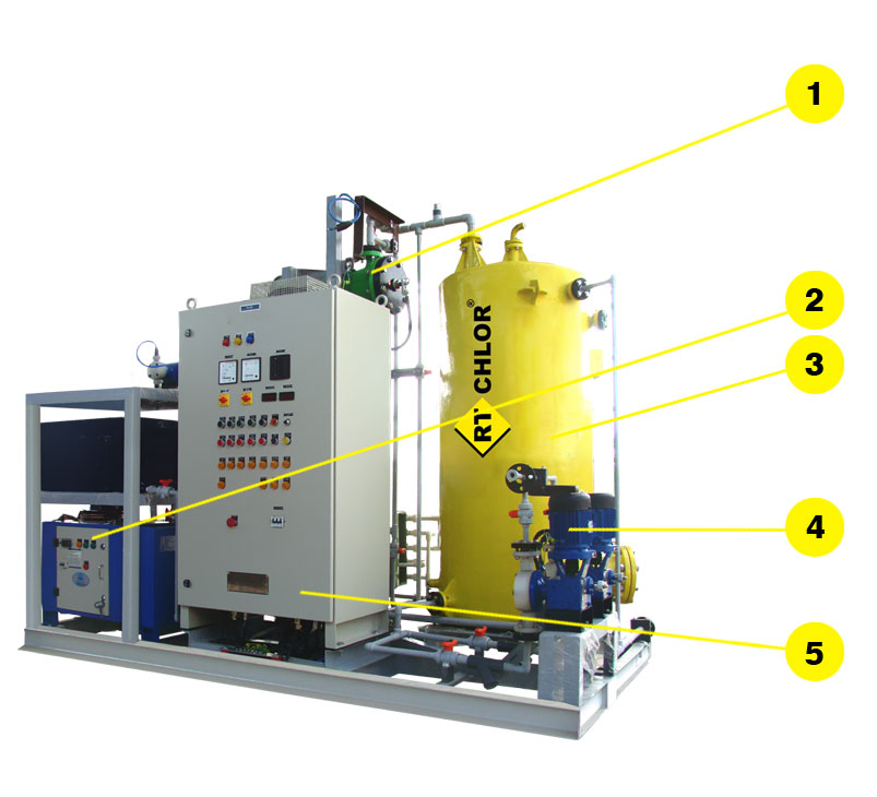 RT CHLOR BRINE-BASED HYPOCHLORITE SYSTEM MONTED ON A SKID RT CHLOR BRINE-BASED HYPOCHLORITE SYSTEM MONTED ON A SKID